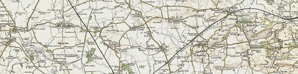 Old map of Hutton Sessay in 1903-1904
