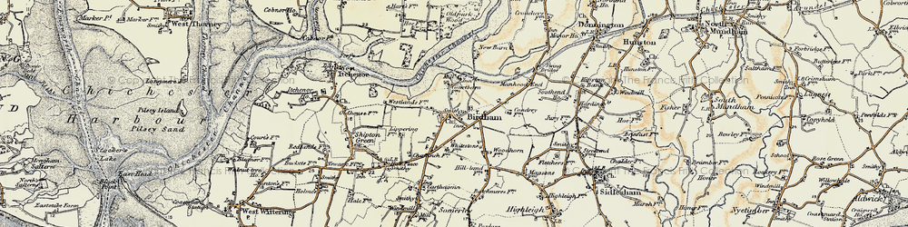 Old map of Birdham in 1897-1899