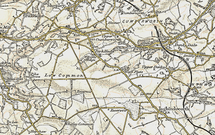 Old map of Broadstone Resr in 1903