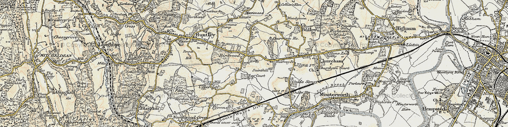 Old map of Birdwood in 1898-1900