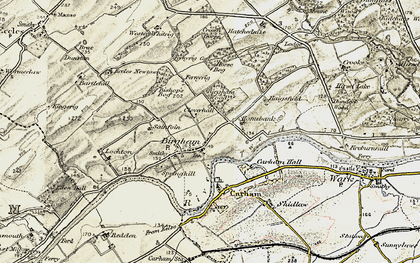 Old map of Birgham in 1901-1904