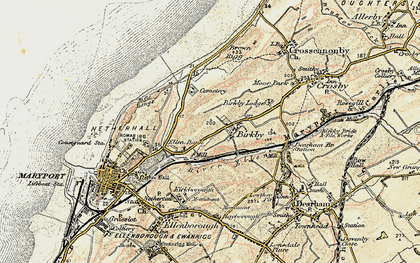 Old map of Birkby in 1901-1905