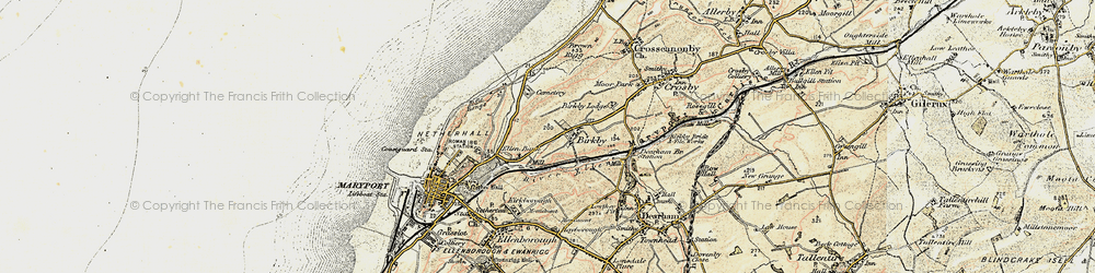 Old map of Birkby in 1901-1905