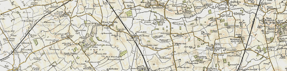 Old map of Wiske Ho in 1903-1904