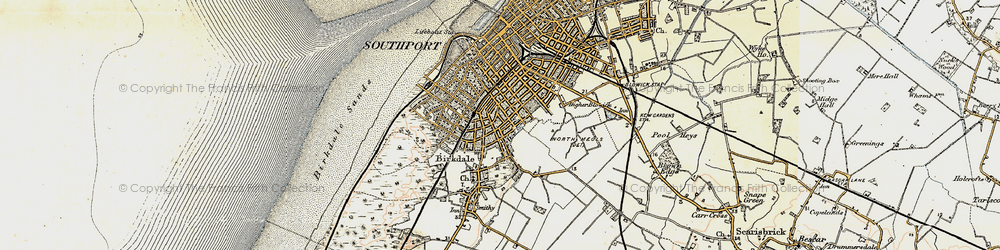 Old map of Birkdale in 1902-1903