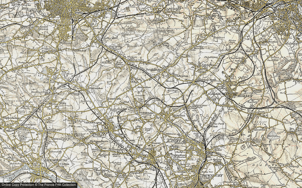 Old Map of Birkenshaw Bottoms, 1903 in 1903