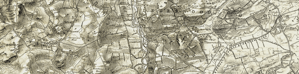 Old map of Birkhill in 1901-1904
