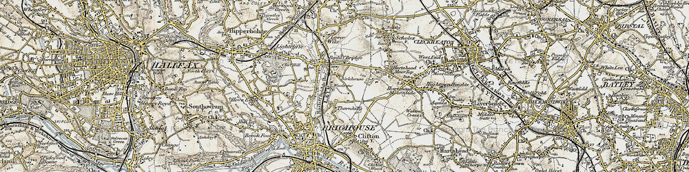 Old map of Woolrow in 1903