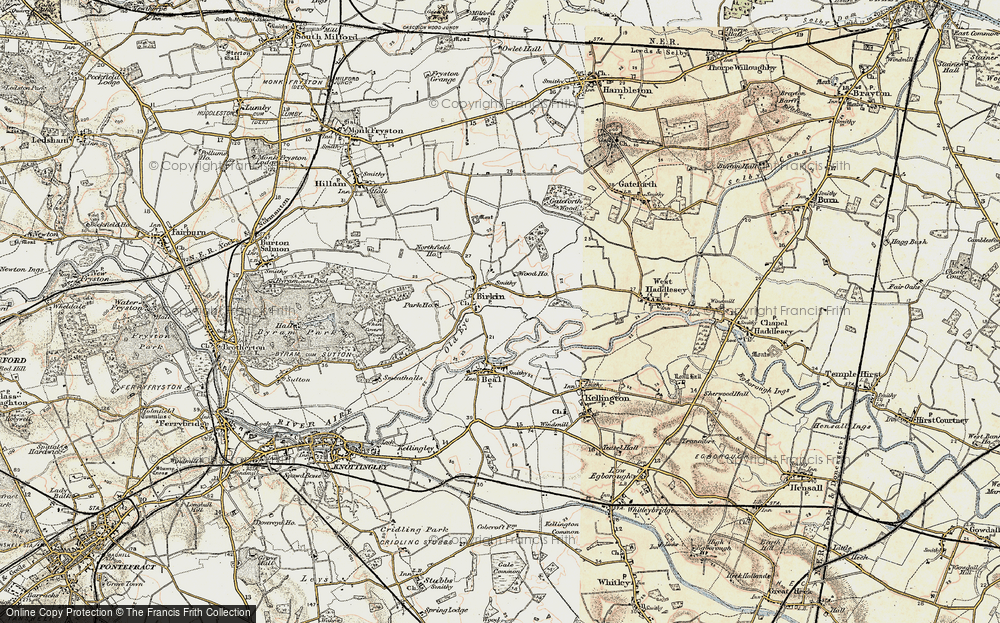 Old Map of Birkin, 1903 in 1903