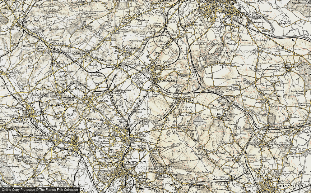 Old Map of Birks, 1903 in 1903