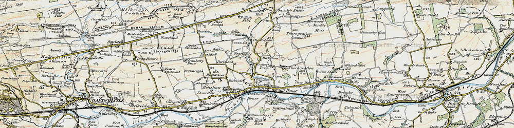 Old map of Brackies Burn in 1901-1904