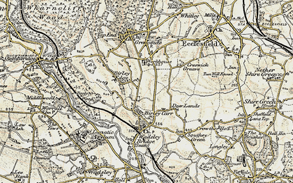 Old map of Birley Edge in 1903