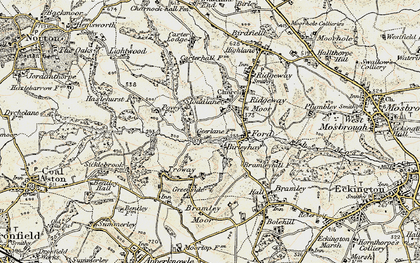 Old map of Birleyhay in 1902-1903