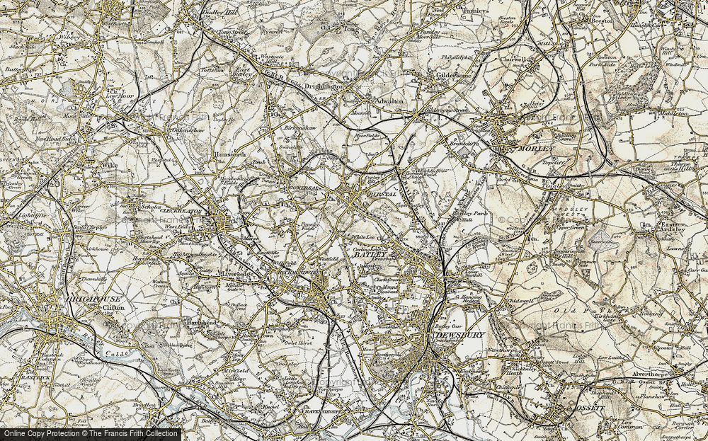 Old Map of Birstall Smithies, 1903 in 1903