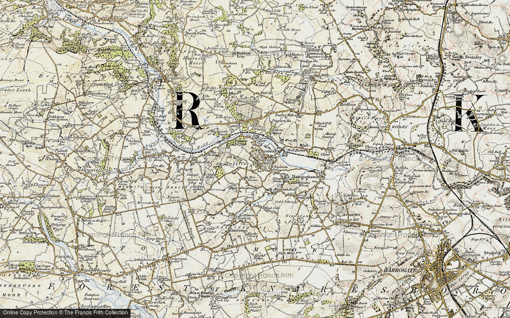 Old Map of Birstwith, 1903-1904 in 1903-1904