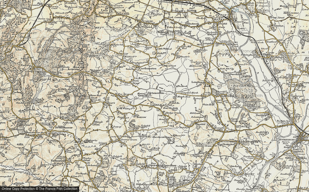 Old Map of Birtsmorton, 1899-1901 in 1899-1901