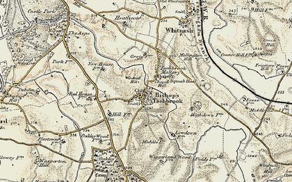 Old map of Bishop's Tachbrook in 1898-1902
