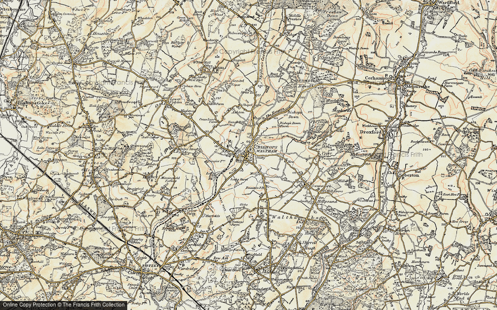 Old Map of Bishop's Waltham, 1897-1900 in 1897-1900