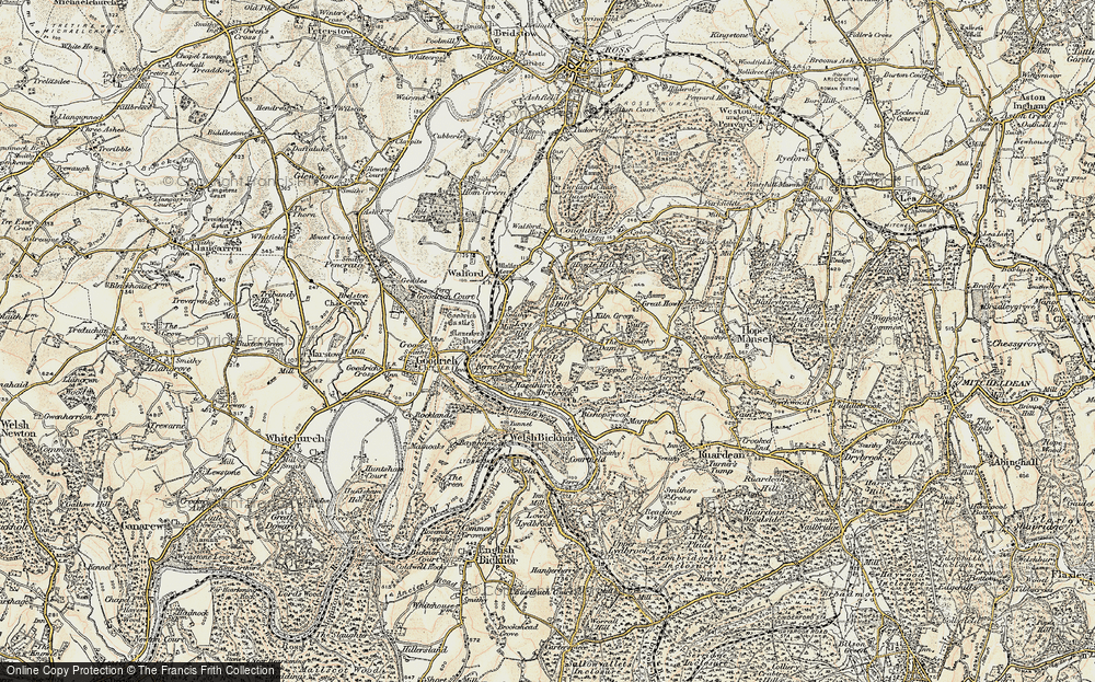 Old Map of Bishop's Wood, 1899-1900 in 1899-1900