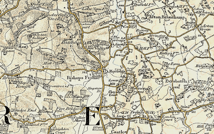 Old map of Bishops Frome in 1899-1901