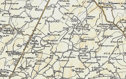Old map of Bushbarns in 1898-1899