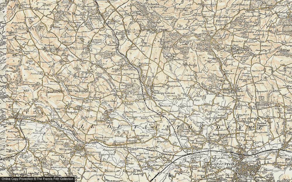 Old Map of Bishops Lydeard, 1898-1900 in 1898-1900