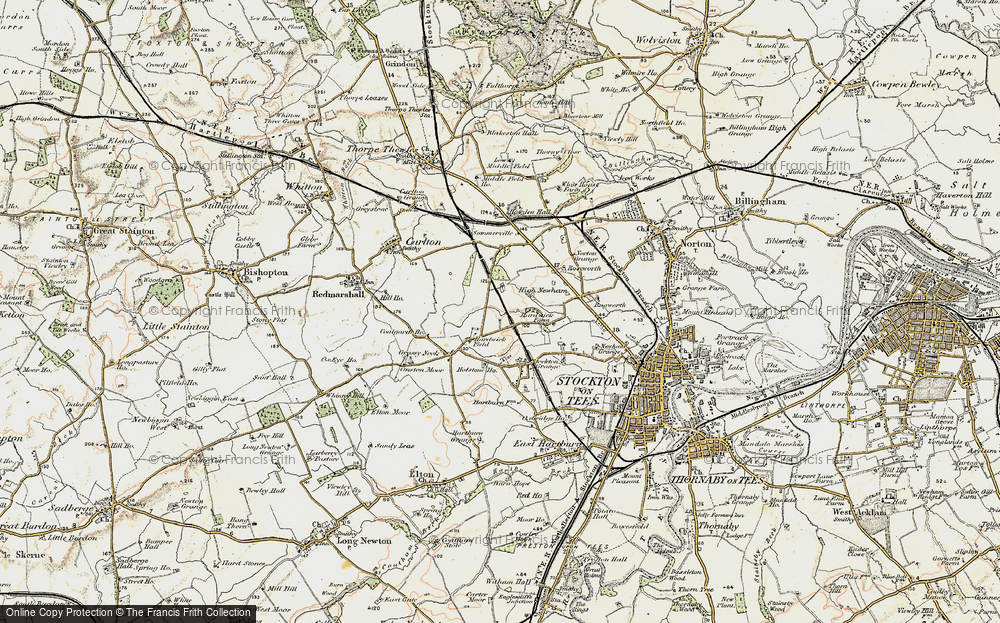 Old Map of Bishopsgarth, 1903-1904 in 1903-1904