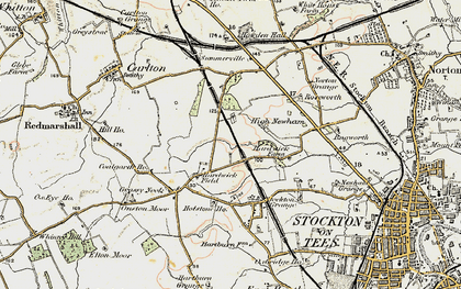 Old map of Bishopsgarth in 1903-1904