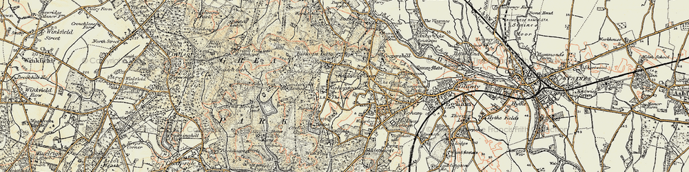 Old map of Bishopsgate in 1897-1909