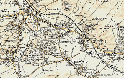 Old map of Bishopstrow in 1897-1899