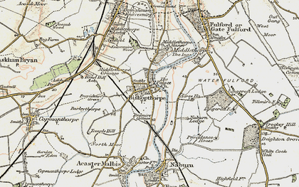 Old map of Acres Ho in 1903