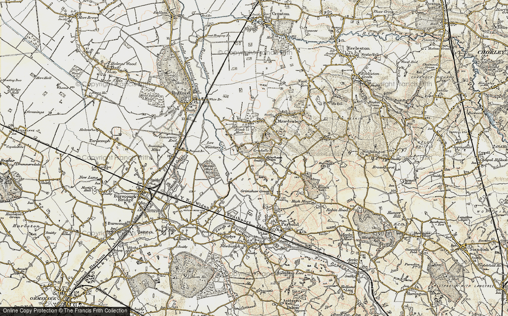 Old Map of Bispham Green, 1902-1903 in 1902-1903