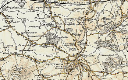 Old map of Bittles Green in 1897-1909