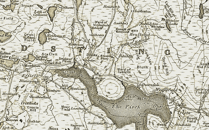 Old map of Bixter in 1911-1912