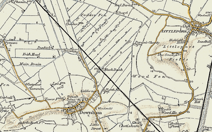 Old map of Black Bank in 1901