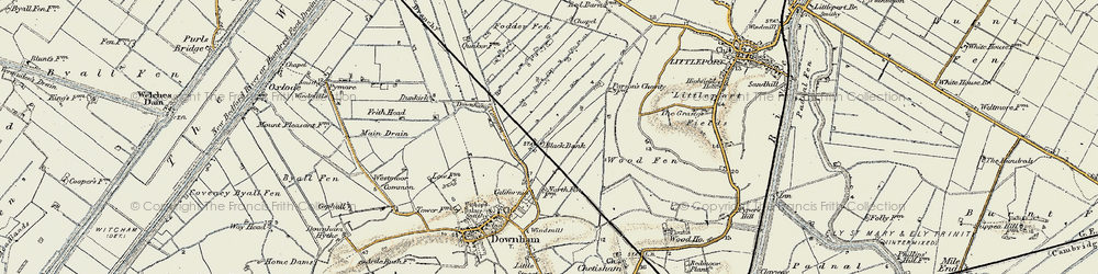 Old map of Black Bank in 1901