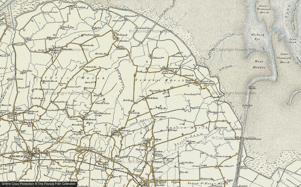 Old Map of Black Barn, 1901-1902 in 1901-1902