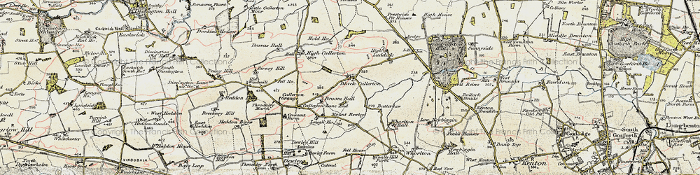 Old map of Black Callerton in 1901-1903