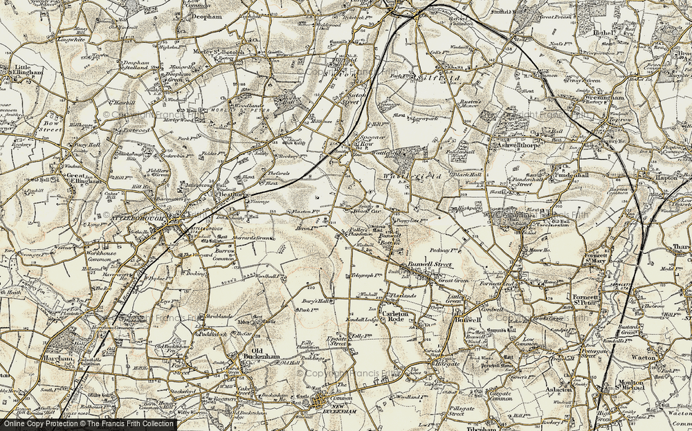 Old Map of Black Carr, 1901-1902 in 1901-1902