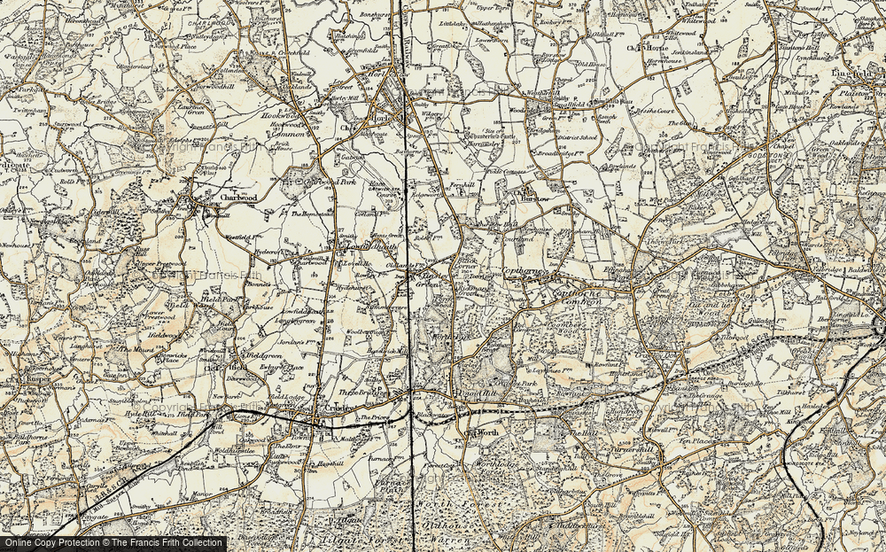 Old Map of Black Corner, 1898-1902 in 1898-1902