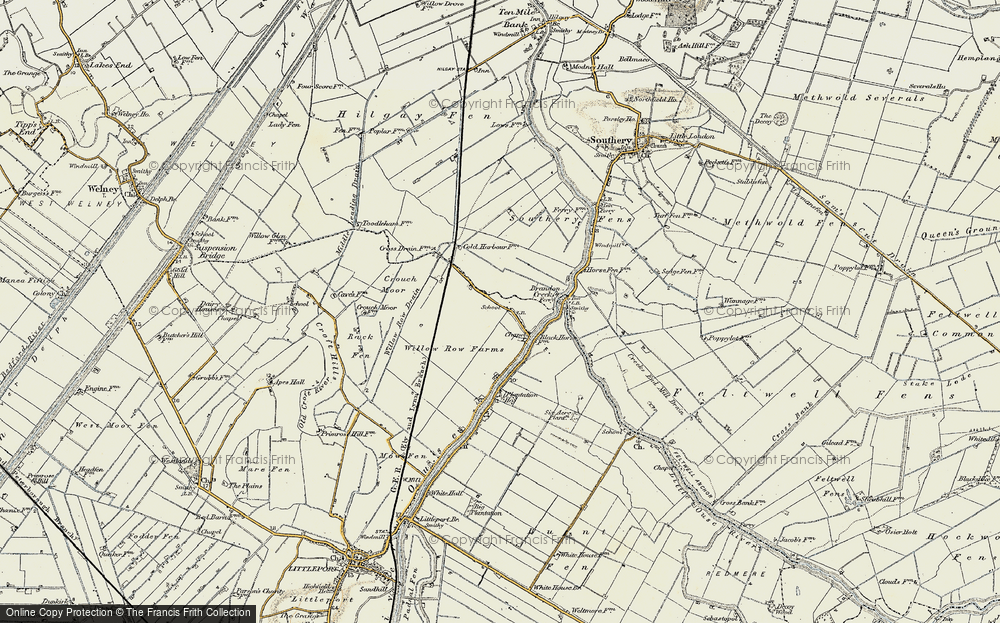 Old Map of Black Horse Drove, 1901 in 1901