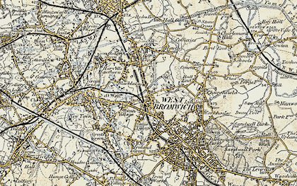 Old map of Black Lake in 1902
