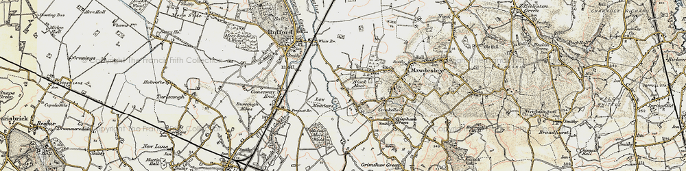 Old map of Black Moor in 1902-1903