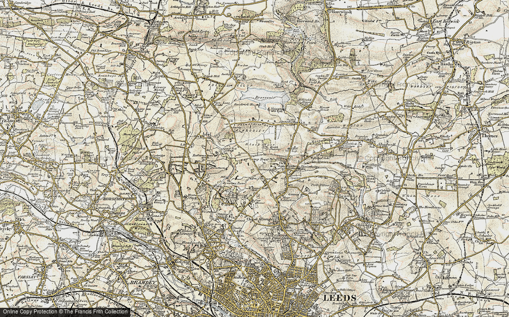 Old Map of Black Moor, 1903-1904 in 1903-1904