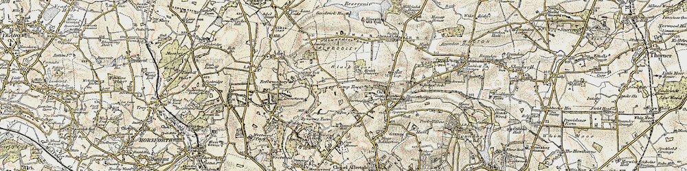 Old map of Black Moor in 1903-1904
