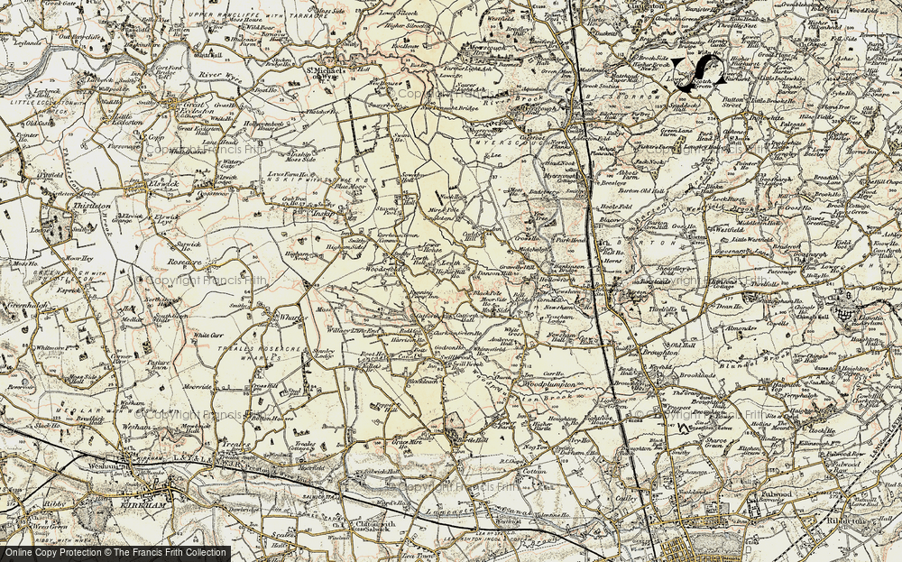 Old Map of Black Pole, 1903-1904 in 1903-1904