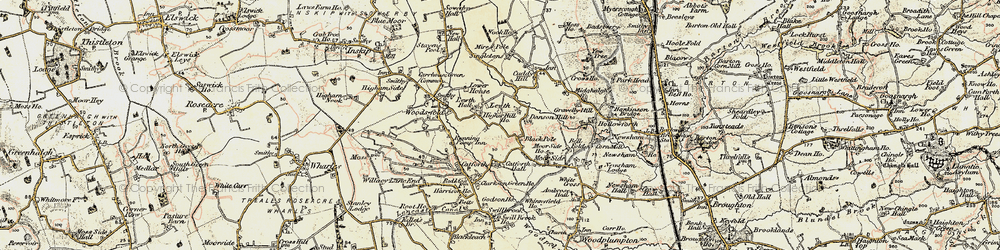 Old map of Black Pole in 1903-1904