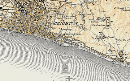 Old map of Black Rock in 1898