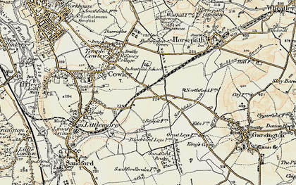 Old map of Blackbird Leys in 1897-1899