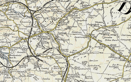 Old map of Blackbrook in 1902-1903